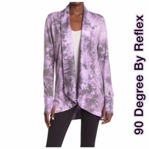 NWT 90 DEGREE BY REFLEX SHAWL COLLAR CARDIGAN